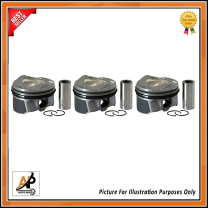 Engine Piston Rings Set with 3 Pistons for Ford Fiesta Focus Mondeo (2009–2019)