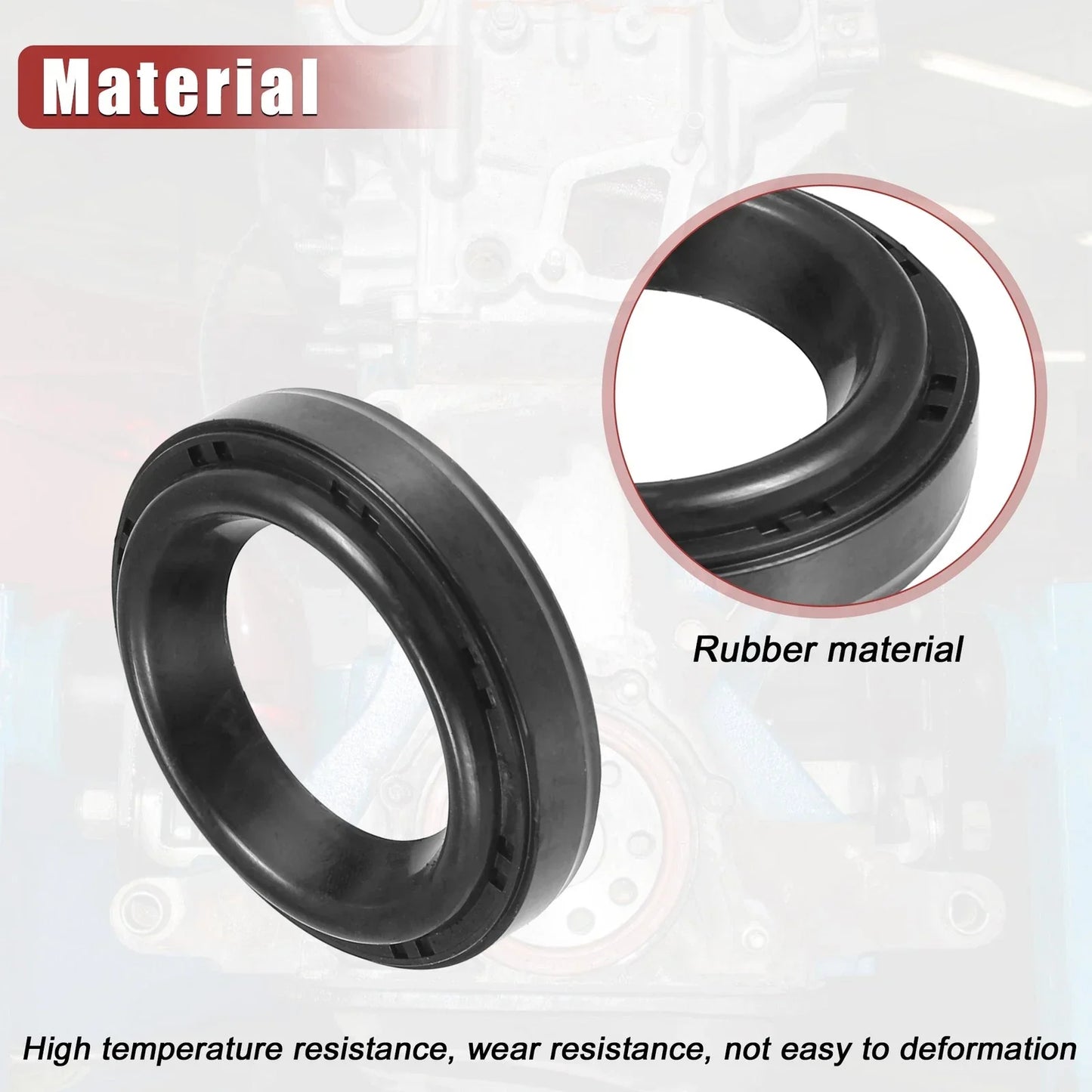 4 x Engine Crankshaft Oil Seals for Honda Accord (1994-2008)