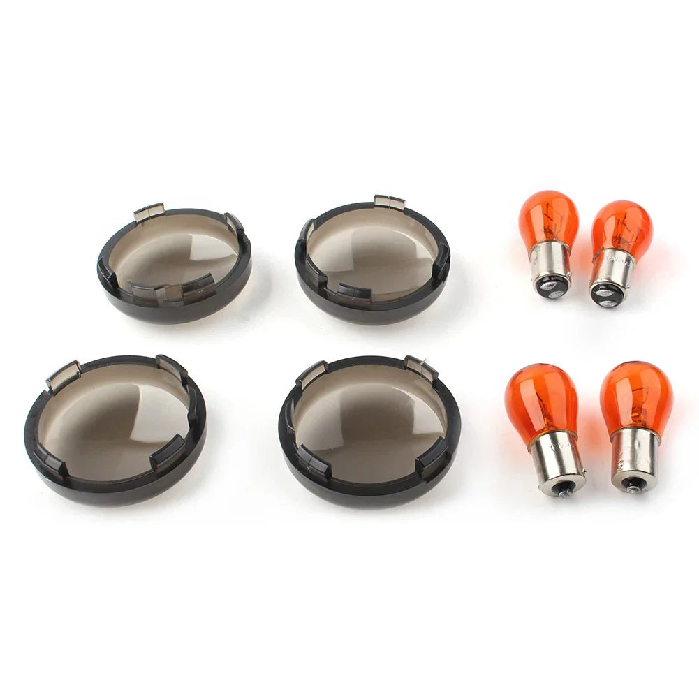 4 x Amber Turn Signal Lens for Harley Softail Sportster 883 1200