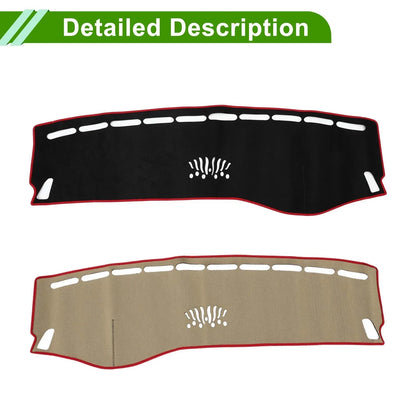 Dashboard Cover Mat for Mercedes Benz C Class W205 2015-2021 Black Red