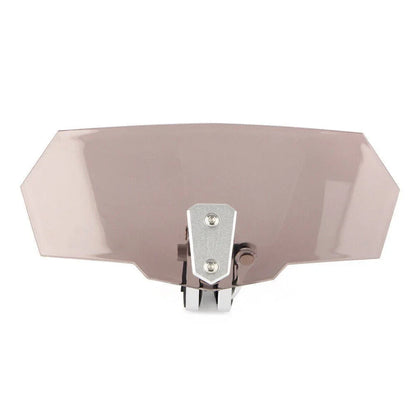 Adjustable Clip-On Windshield Windscreen for Universal Motor Tan