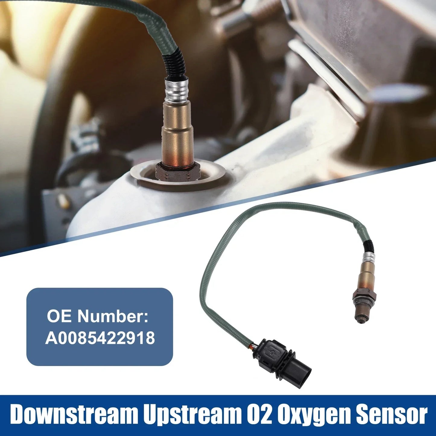 O2 Oxygen Sensor for Mercedes-Benz ML550 2008-2011 (2 x Sensors) Black