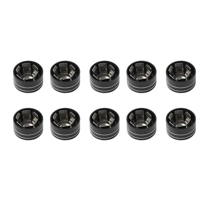 10 x CNC 11mm-14.6mm Engine Bolt Topper Caps for Harley Dyna Softail (2006-2023)