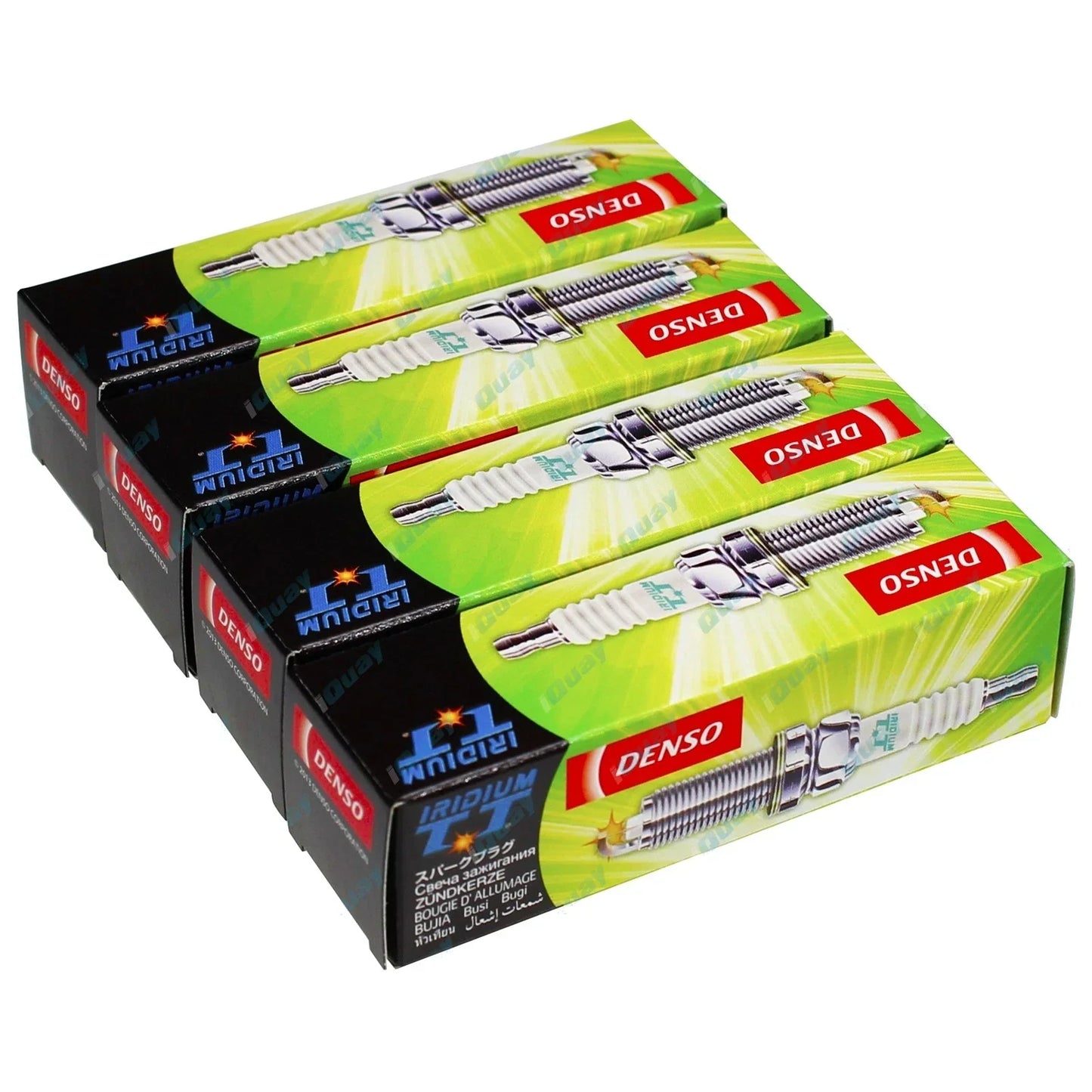 Set of 4  Iridium Spark Plugs for Toyota Dyna YY52R 2.0L 1985-1995