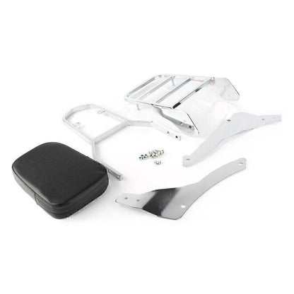 Passenger Backrest Sissy Bar w/ Luggage Rack for Yamaha Vstar 400 (98-22)