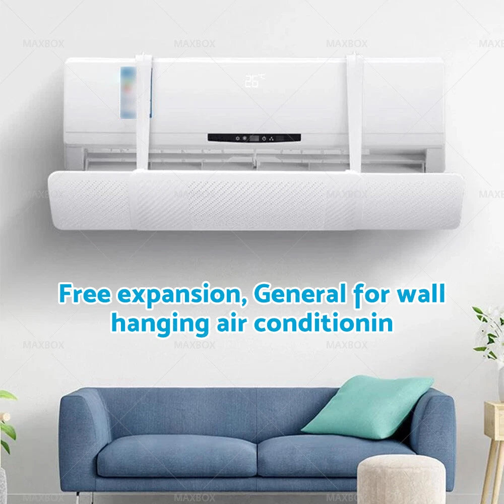 Adjustable A/C Windshield Baffle Shield for Home Use