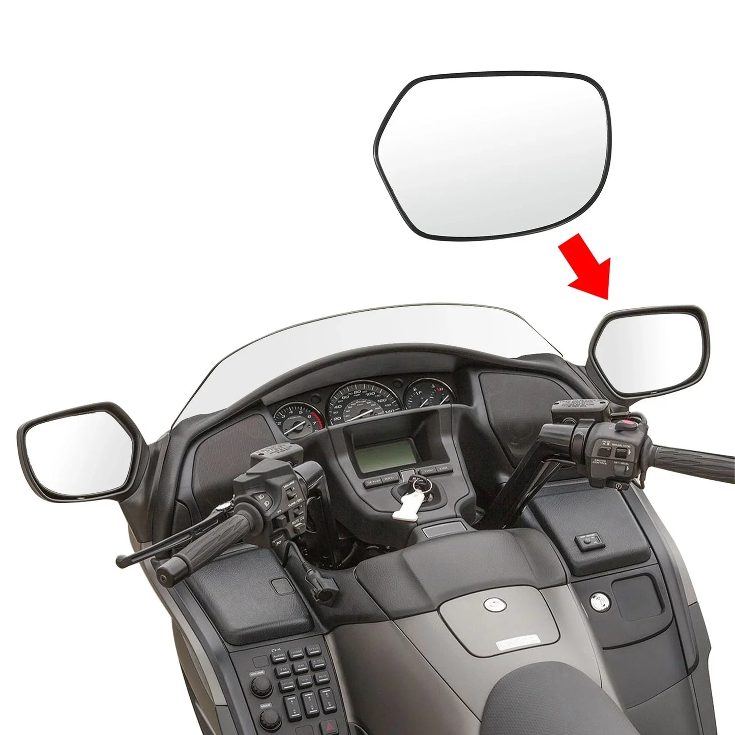 Right Side Rear-View Mirrors for Honda Goldwing F6B (2003-2017)