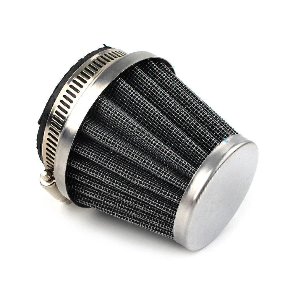 50mm Chrome Air Filter for Honda Yamaha Suzuki Motorcycle ATV Dirt Bike