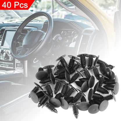 40 x Plastic Bolt Rivets Fastener Clips for Honda Trim Panels