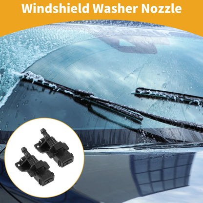 Windshield Washer Nozzle 2 x Black for Lexus RX 2010-2015, LS 2008-2016