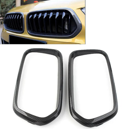 Carbon Fiber Front Bumper Grille Cover for BMW X2 F39 (2018-2021)