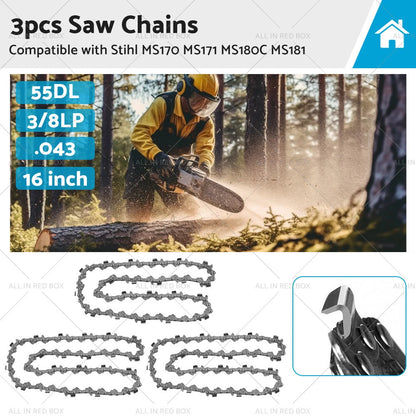 16" Chainsaw Chain for STIHL MS170 MS171 MS180C MS181 (2002-2023)