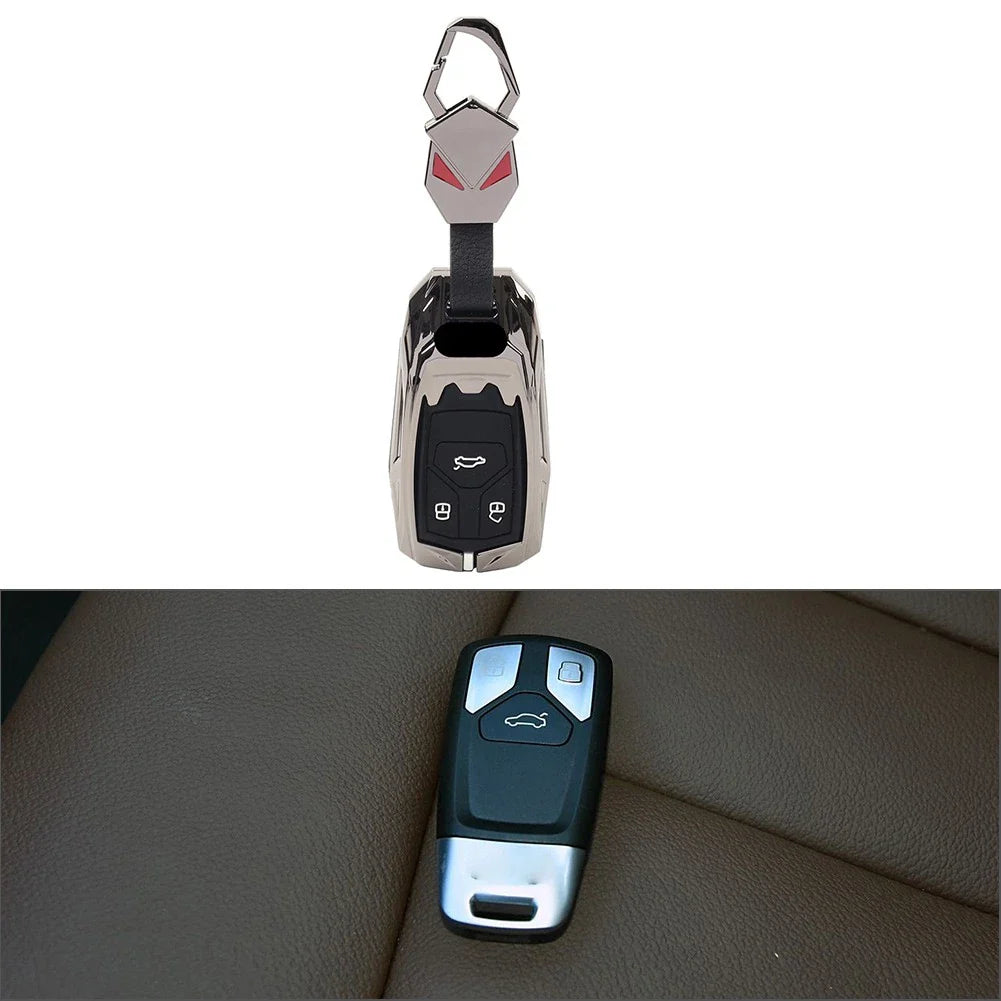 1x Black Smart Remote Key Fob Cover for Audi A4 A5 S5 SQ5 Q5 Q7 TT (2008-2023)