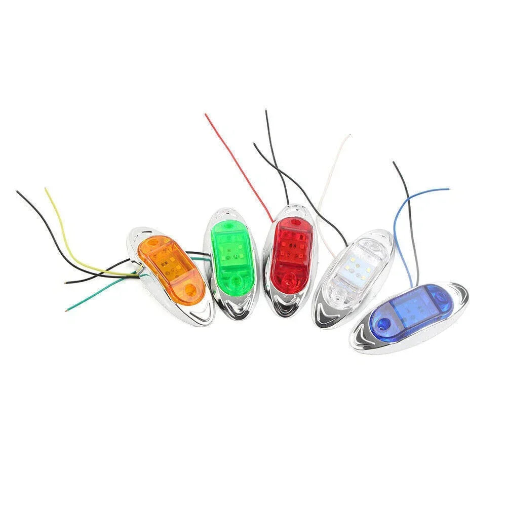 LED Width Indicator Light Side Marker Lamp Bulbs for Truck Trailer