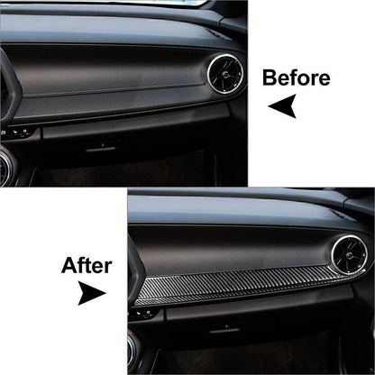 Co-pilot Dashboard Decor Cover Carbon Fiber for Chevrolet Camaro (2017-2023)