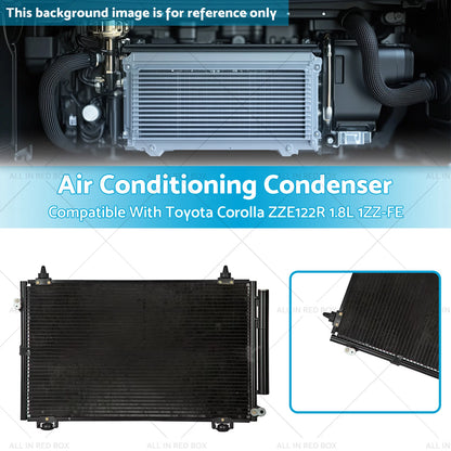 Air Conditioning Condenser for Toyota Corolla ZZE122R 1.8L 1ZZ-FE (01-07)
