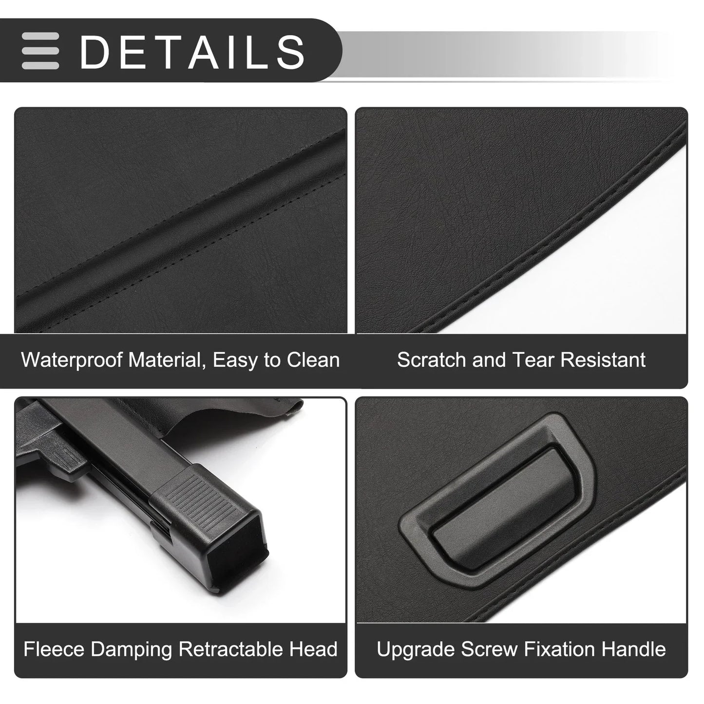 Retractable Cargo Cover for Honda CR-V 2017-2022 5-Seater Gloss Black