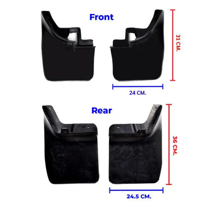 Splash Mudguard Rubber Mud Flaps Front Rear Fits Nissan Navara D22 2WD 1998-2005