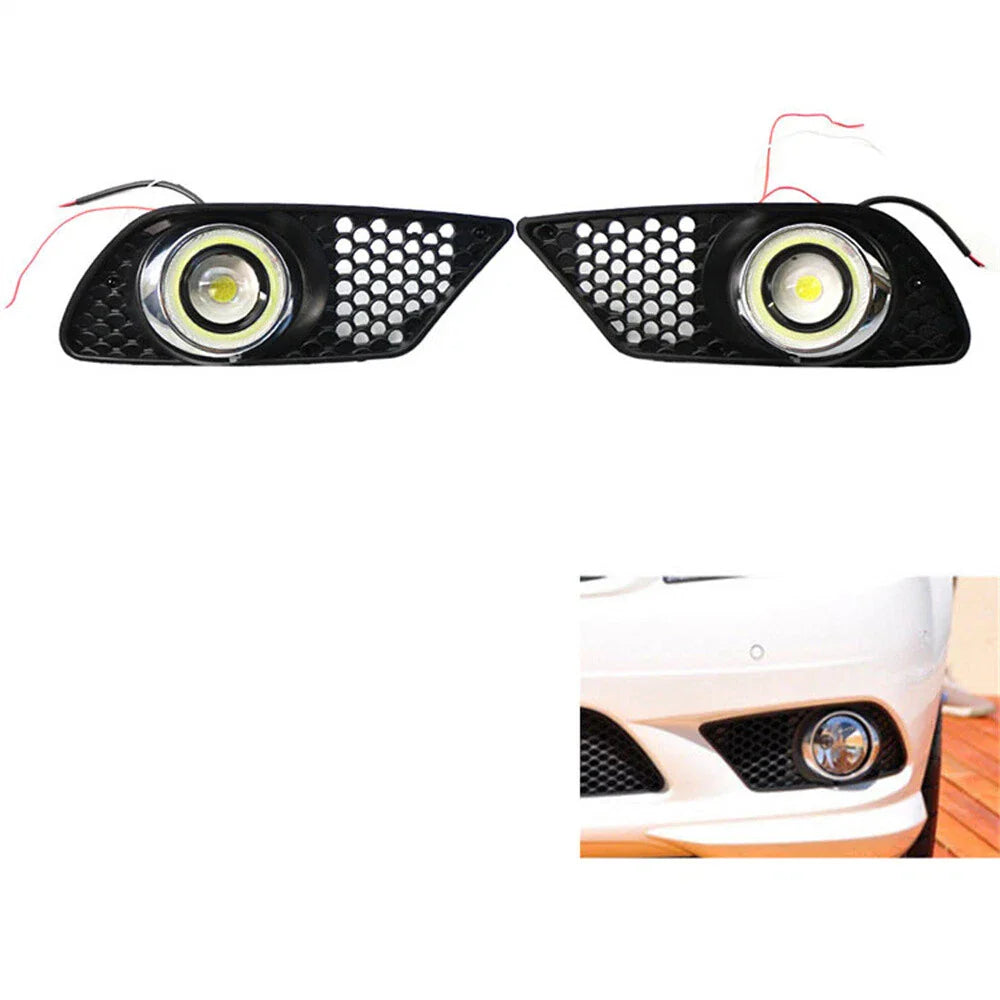 LED Fog Light Grille for Mercedes Benz C230 C250 C300 C350 (2007-2015)