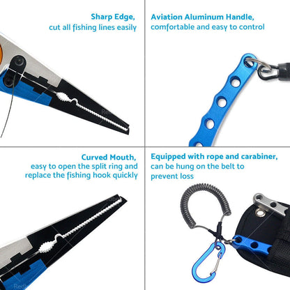 7.9" Aluminium Fishing Pliers Hook Remover for Fishing Gear