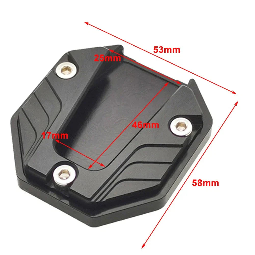 Kickstand Extender Foot Side Stand Pad for Motorcycle - Gold
