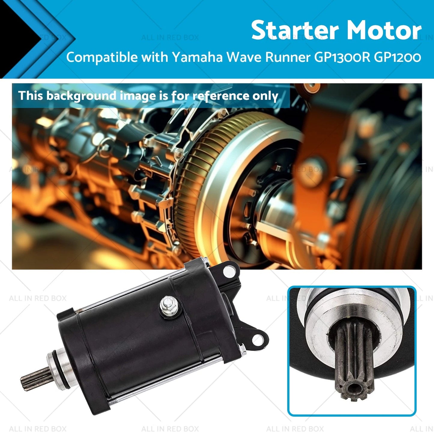 Starter Motor for Yamaha Wave Runner GP1300R GP1200 (2000-2005)