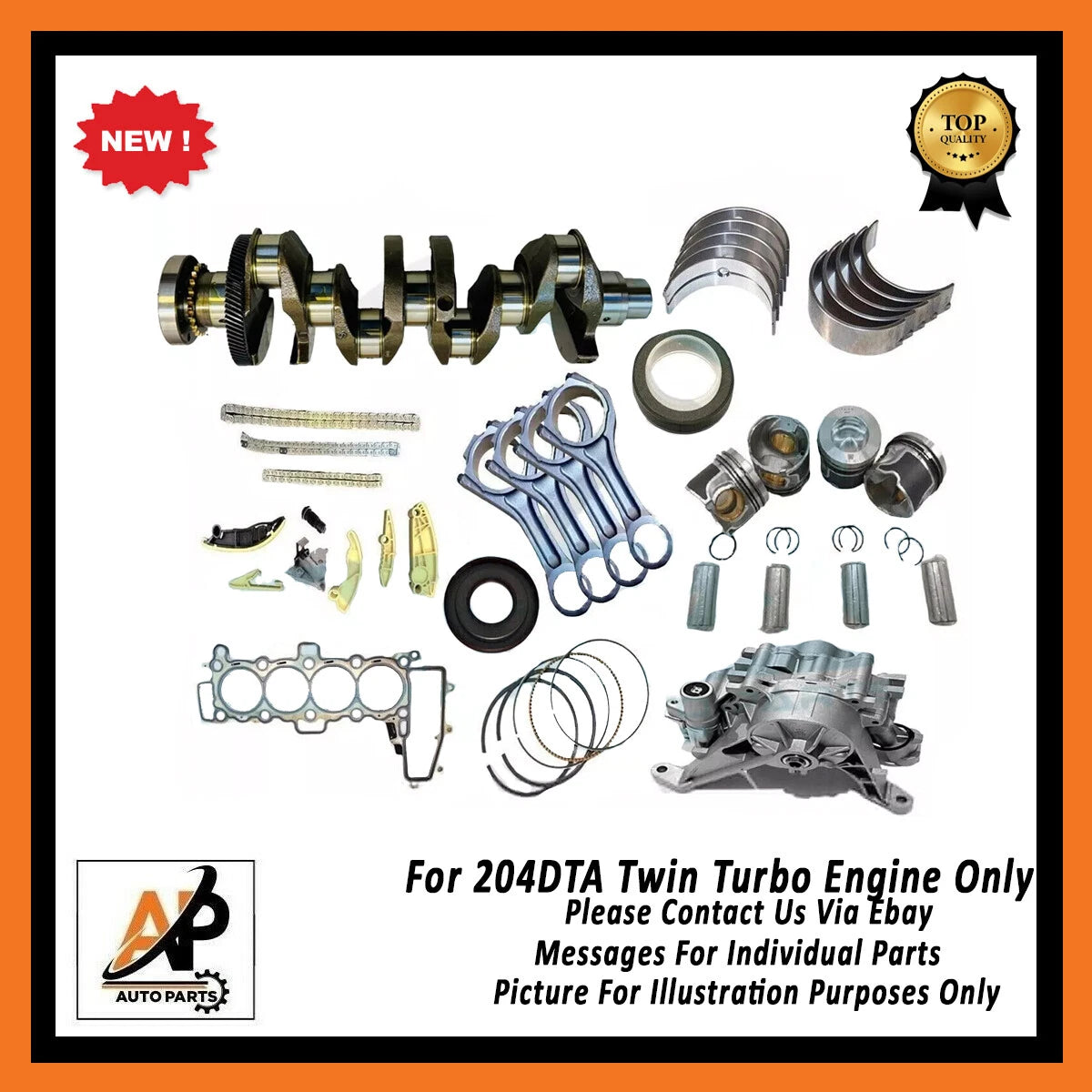 Crankshaft with Gear Replacement for Range Rover 2.0 D 204DTA (2013–2017)