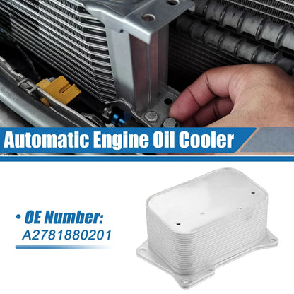 Engine Oil Cooler for Mercedes-Benz W166 (A2781880201) - Silver Tone