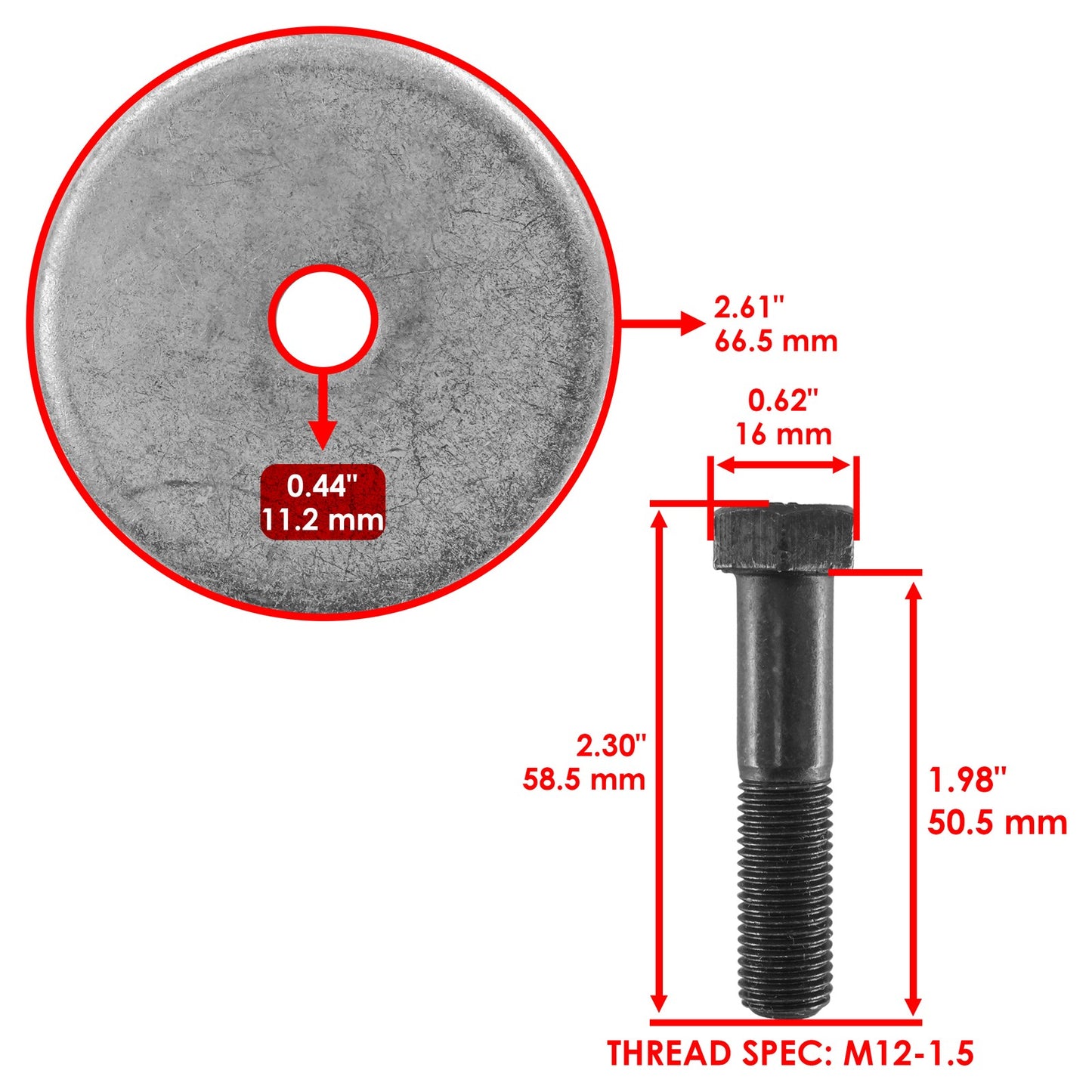 30 Inch Deck Blade with Bolt Replacement for John Deere RX63 RX73 (2014–2024)