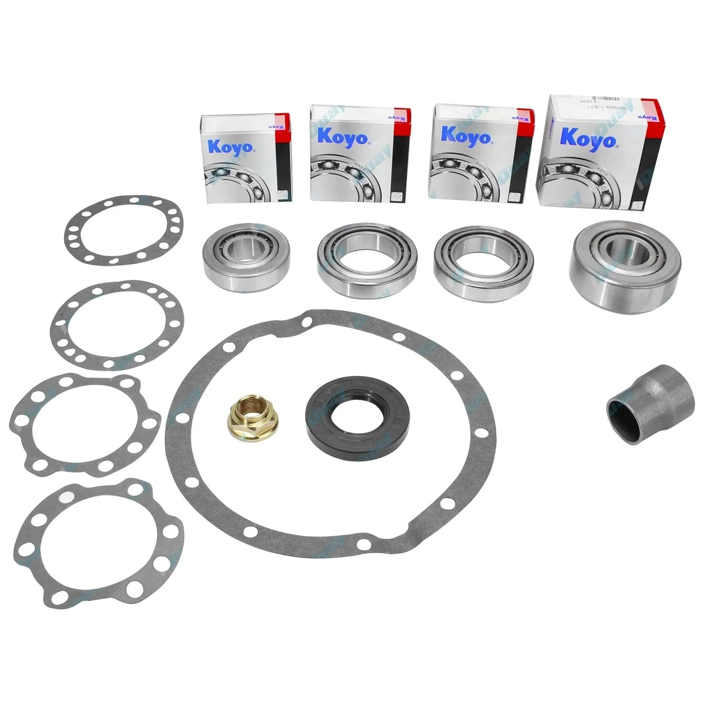 Front Diff Bearing & Seal Kit +Oil for Toyota 75 78 79 80 Series non difflock