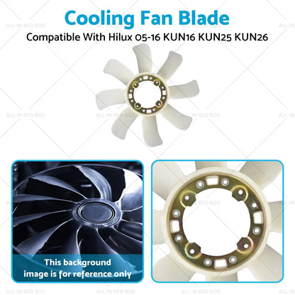7-Blade Cooling Fan for Toyota Hilux (2005-2016)