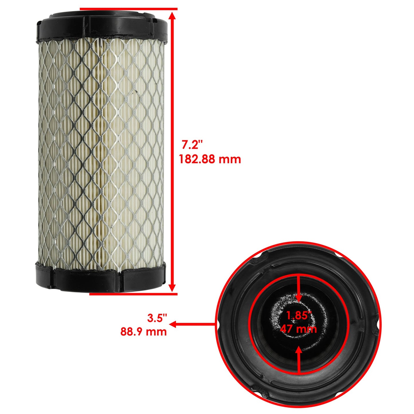 Air Filter Replacement for Club Car Cafe Express Onward Precedent Tempo (2008–2019)