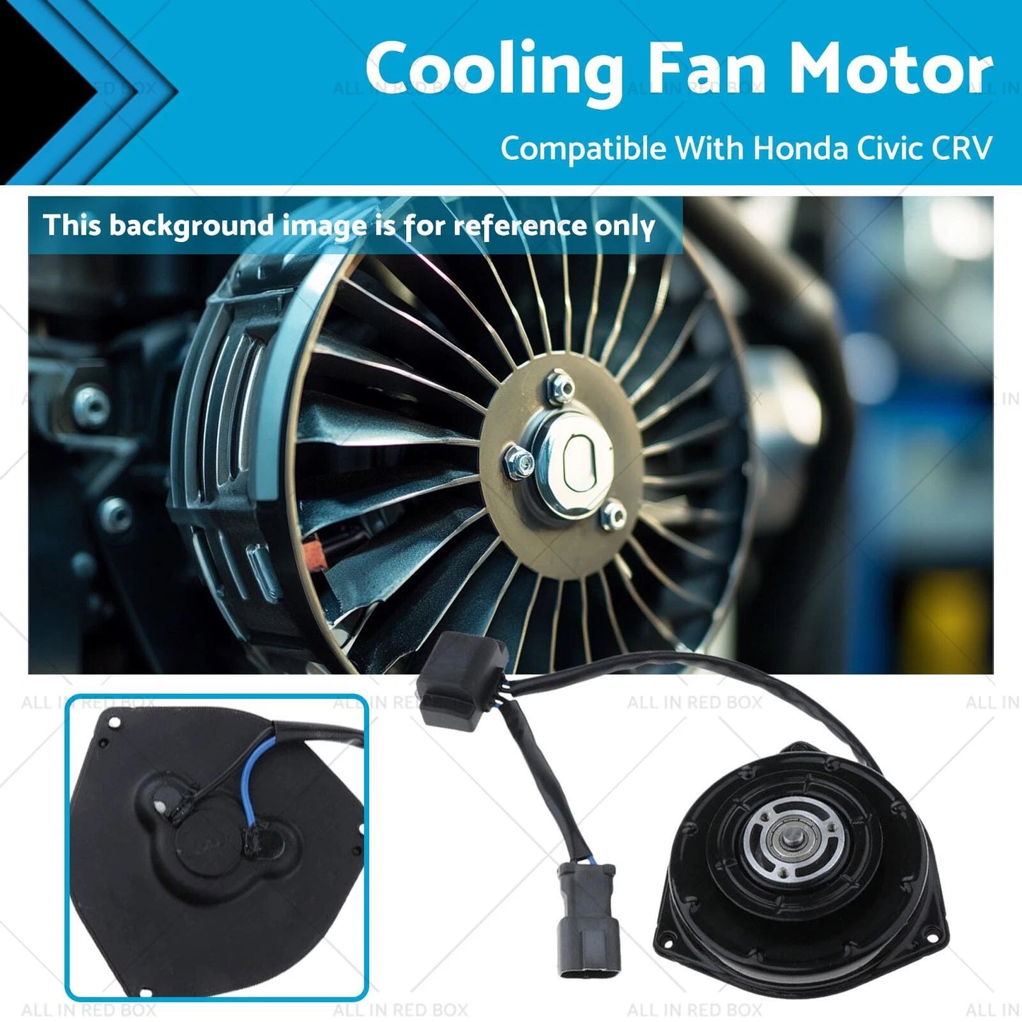 Air Conditioning Condenser Cooling Fan Motor for Honda Civic CR-V (2001-2006)