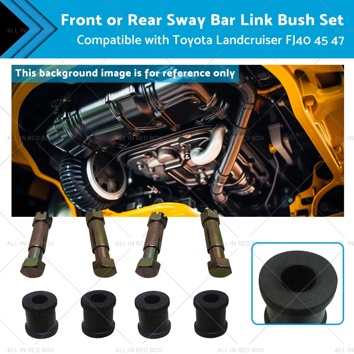 4 x Sway Bar Link Bushes for Toyota Landcruiser FJ40 FJ45 FJ47 (1960-1984)