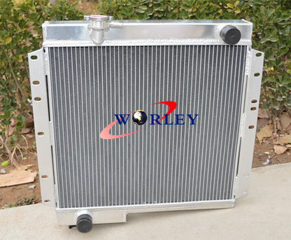 3 Row Aluminum Radiator & Fan for Toyota Land Cruiser BJ40 BJ42 (1975-1984)