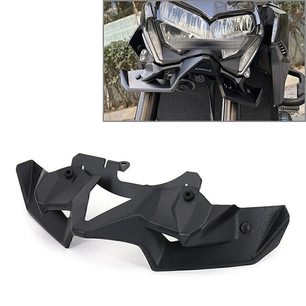 Black Front Spoiler Wing & Rear Spoiler for Kawasaki Z900 (2017-2023)