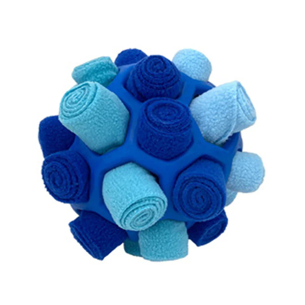 Interactive Dog Puzzle Toy - Food Training Ball with Hidden Hole