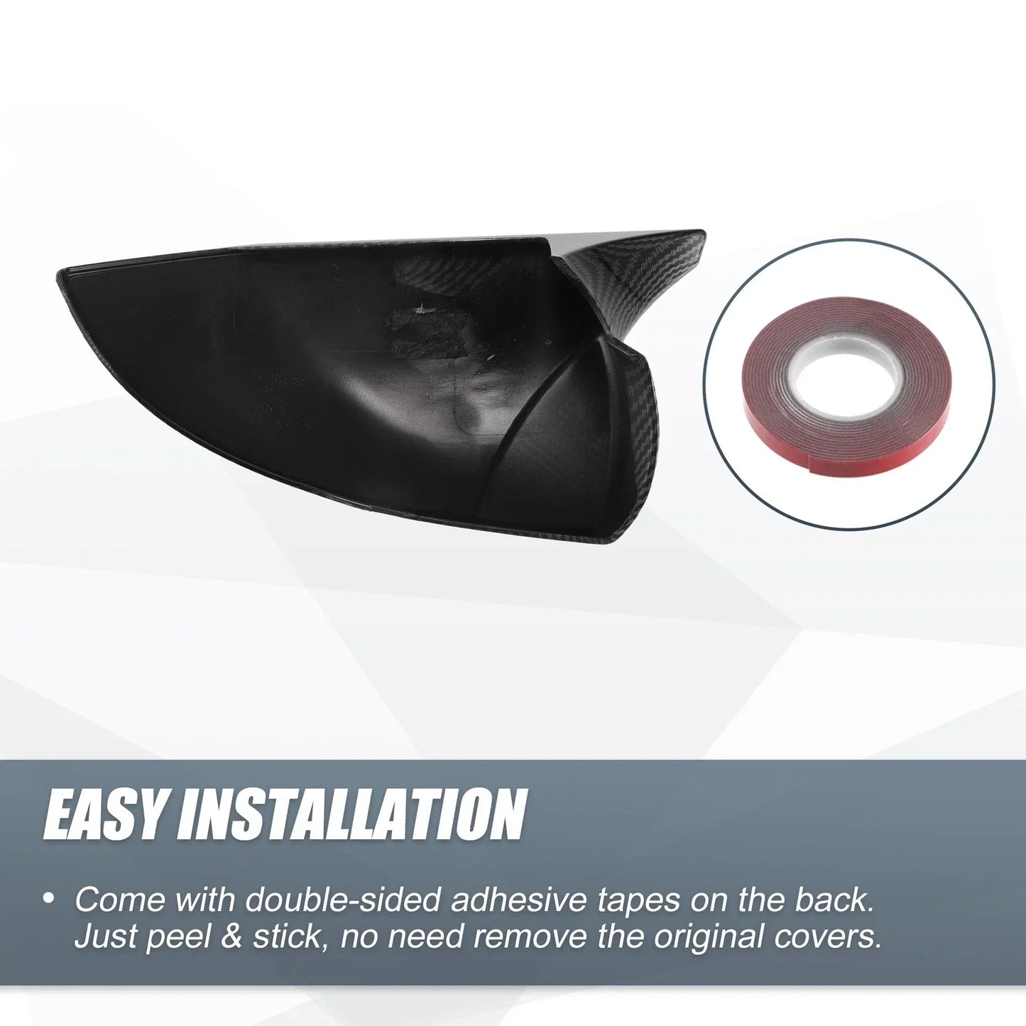 Rearview Mirror Cover Overlay Carbon Fiber for Hyundai Elantra (2017-2023)