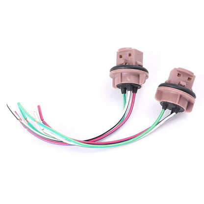 LED Bulb Brake Signal Light Wiring Harness Socket for 7441 7443 7444 T20