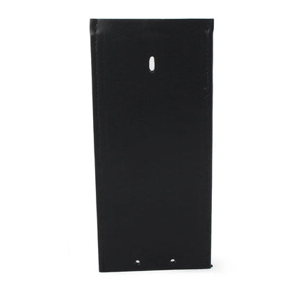 Black Leather Gas Tank Panel Bib for Harley (No Design, Smooth)