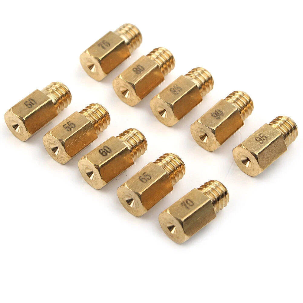 10 Pcs Carburetor Main Jet for MIKUNI VM/TM/TMX AX100 (50-95)