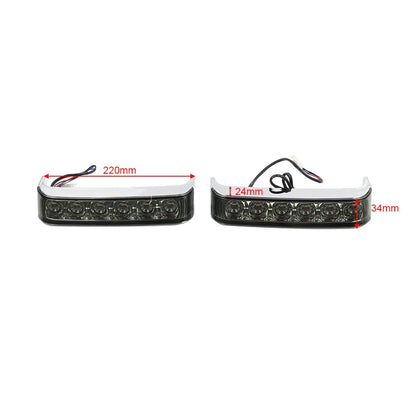 Chrome Saddlebag Run Brake Tail Light for Harley Touring Street Glide (2009-2023)