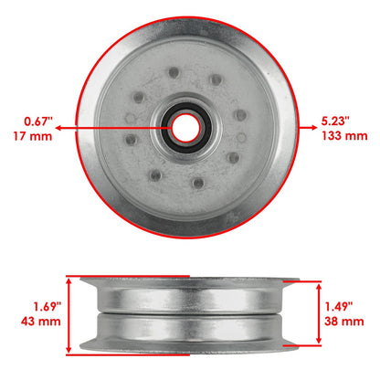 Caltric Spindle Blade Assembly with Pulley and Belt for Cub Cadet LGT1050 (2017–2020)