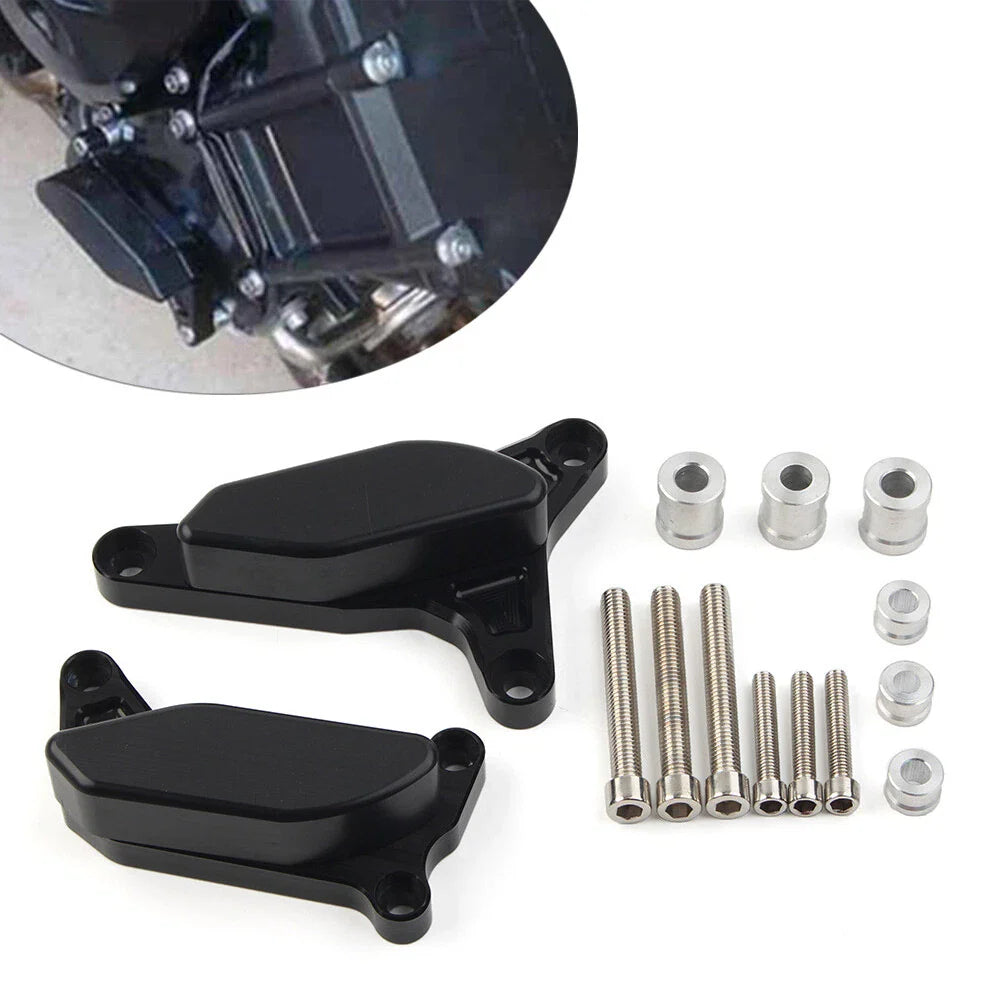 CNC Black Engine Case Slider Protector Cover for YAMAHA FZ1 FZ8 (2006-2016)