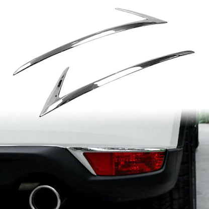 Rear Bumper Fog Light Cover for Mazda CX-5 2017-2021 Silver