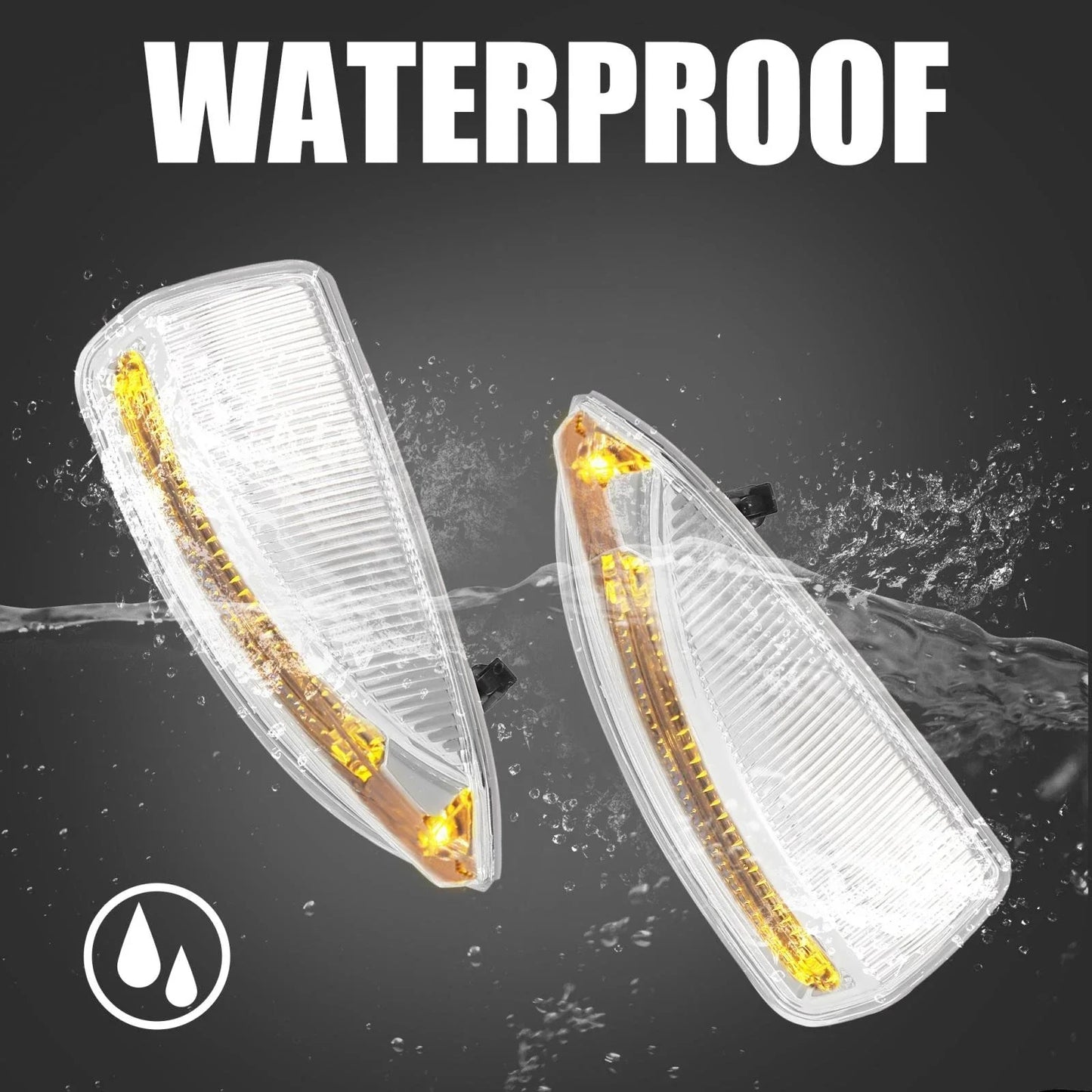 2 x Door Mirror Turn Signal Lights for Mercedes Benz W204 W639 (2007-2015)