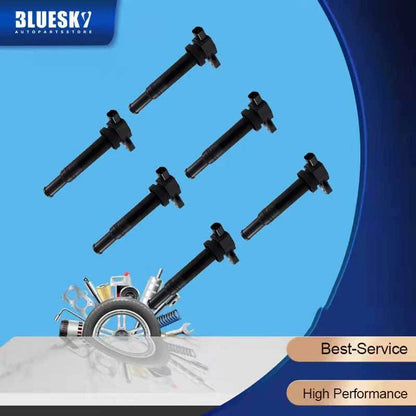 6 x Ignition Coils for Hyundai Santa Fe CM 2.7L G6EA (2005-2006)