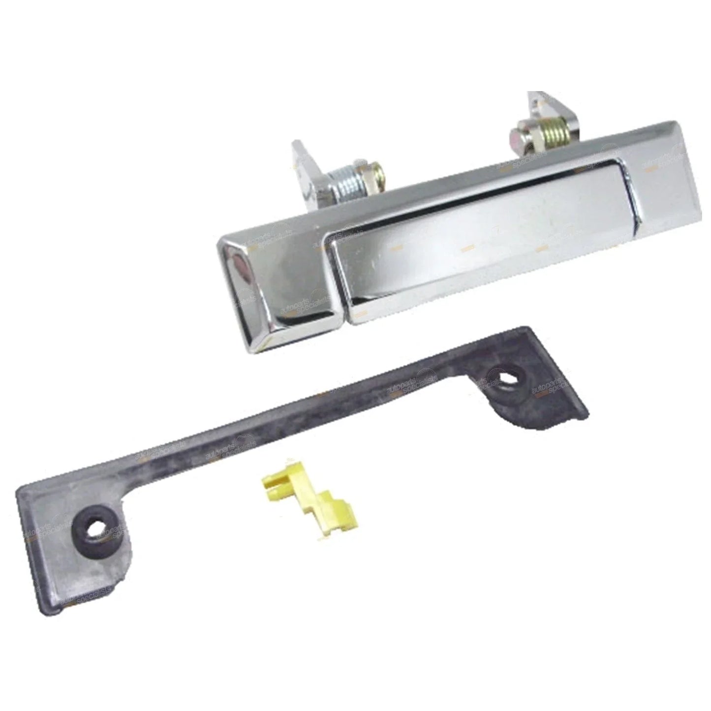 External LH + RH Front Door Handle Set Chrome for Bundera LJ70 LJ71 RJ70