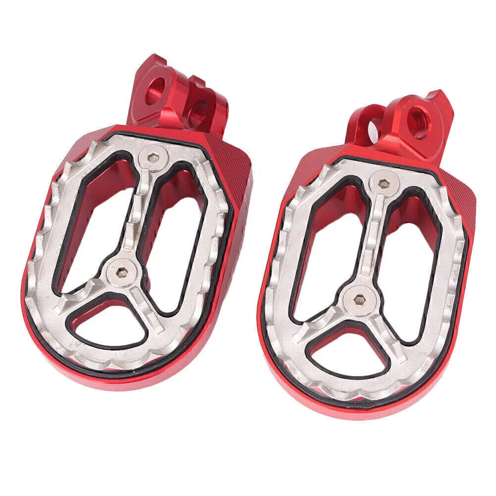 Aluminum Footpegs  Footrests Red for Suzuki RMZ250 RMZ450 (2010-2015)
