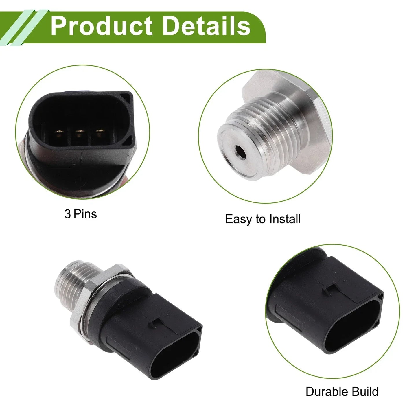 Fuel Injection Pressure Sensor for Mercedes-Benz E320 W211/S211 (2003-2009)